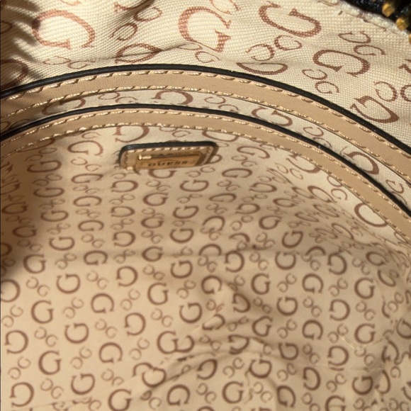 GUESS Monogram Black and Gray Crossbody Bag - Picture 5 of 12